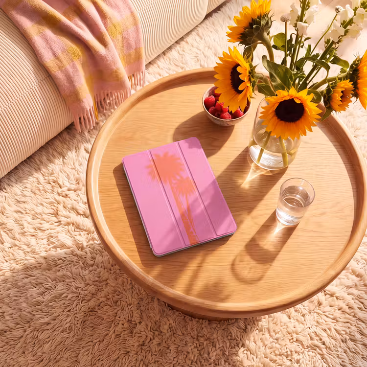 iPad-Hülle - Palmen - Modern - Rosa — 2
