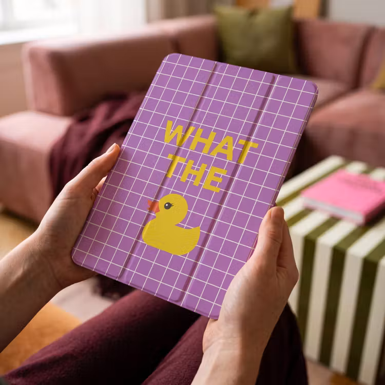 iPad-Hülle - Text - Ente - Lila — 4