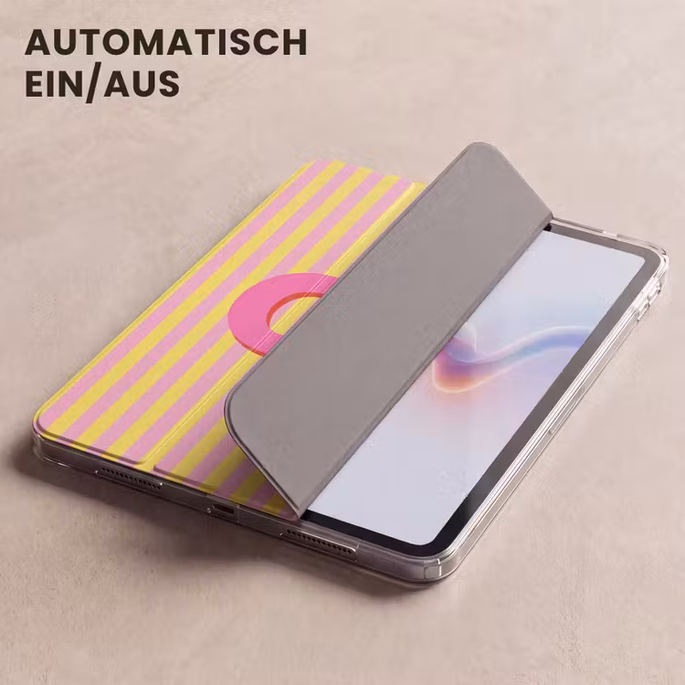 iPad-Hülle - Text - Streifen - Rosa — 5