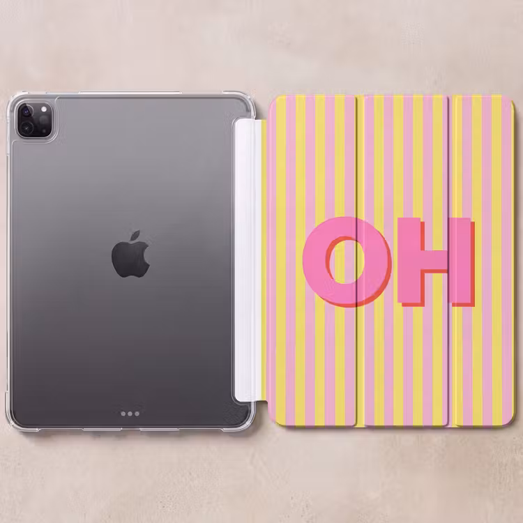 iPad-Hülle - Text - Streifen - Rosa — 6