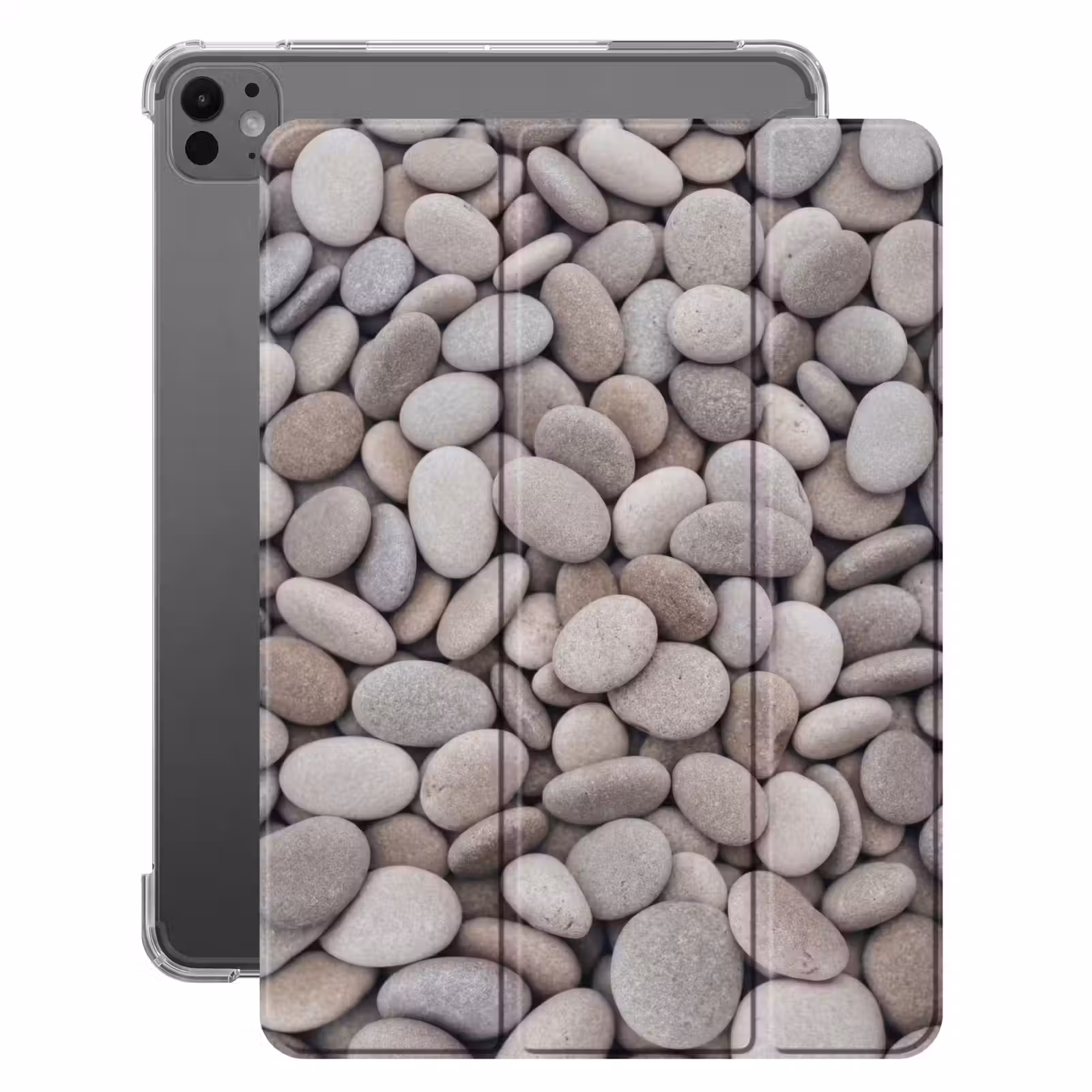 iPad-Hülle - Kieselsteine - Steine - Grau — 1