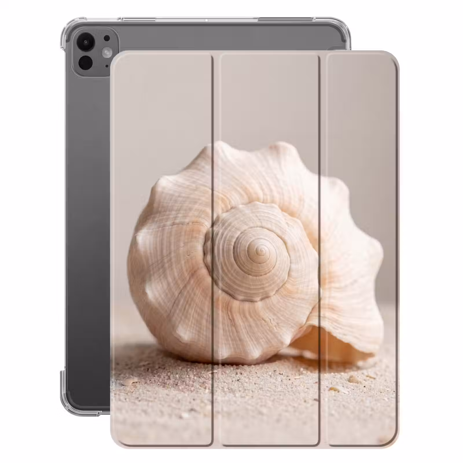 iPad-Hülle - Muschel - Detail - Beige — 1