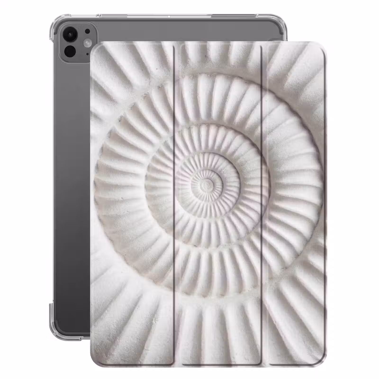 iPad-Hülle - Muschel - Spirale - Weiß — 1
