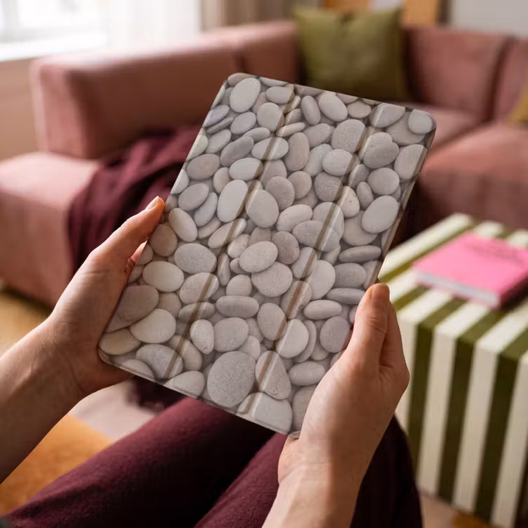 iPad-Hülle - Kieselsteine - Steine - Grau — 4