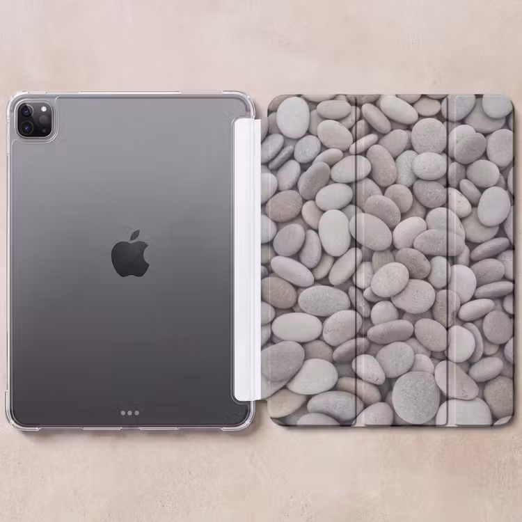 iPad-Hülle - Kieselsteine - Steine - Grau — 6