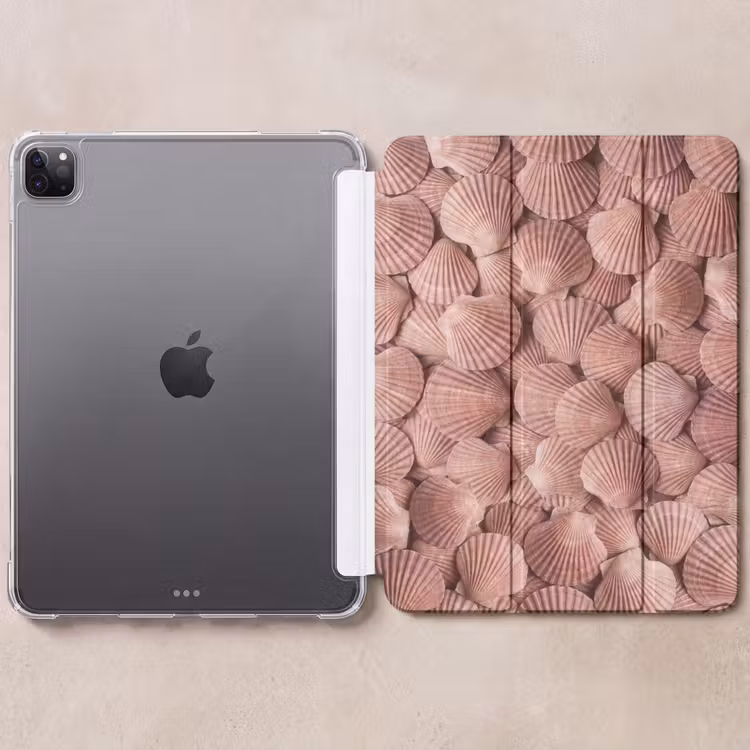 iPad-Hülle - Muscheln - Muster - Rosa — 6
