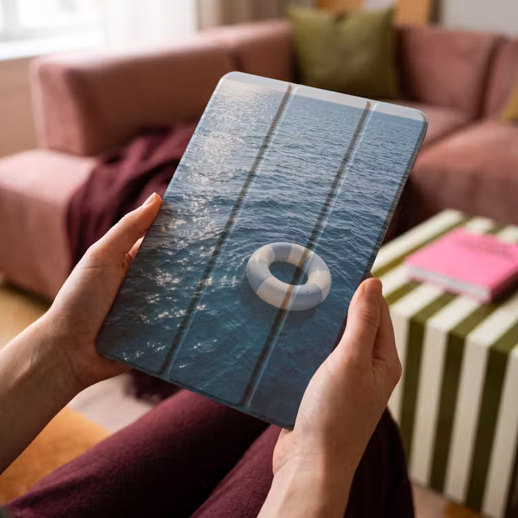 iPad-Hülle - Ozean - Schwimmband - Horizont — 4