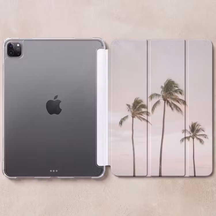 iPad-Hülle - Palmen - Sonnenuntergang - Rosa — 6