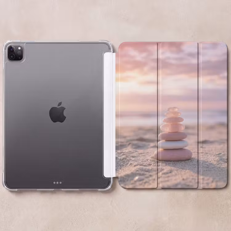 iPad-Hülle - Steine - Sand - Rosa — 6