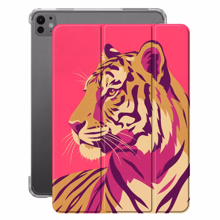 iPad-Hülle - Tiger - Modern - Neon — 1