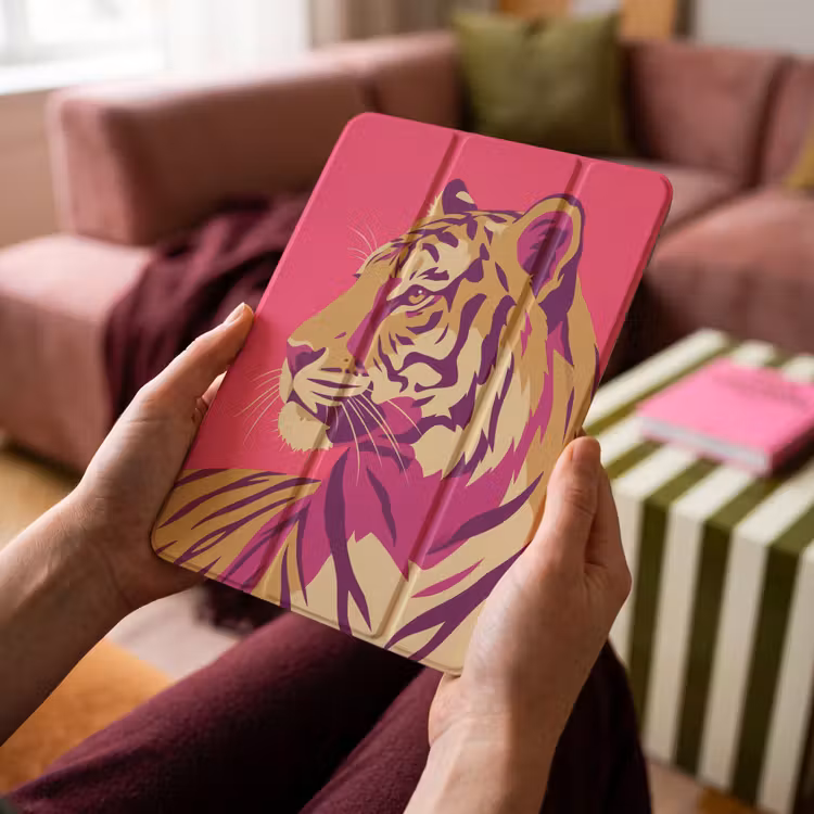 iPad-Hülle - Tiger - Modern - Neon — 4