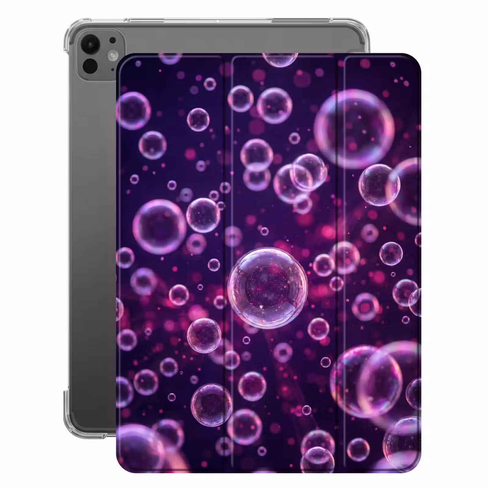 iPad-Hülle - Lila - Blasen - Schaumstoff — 1