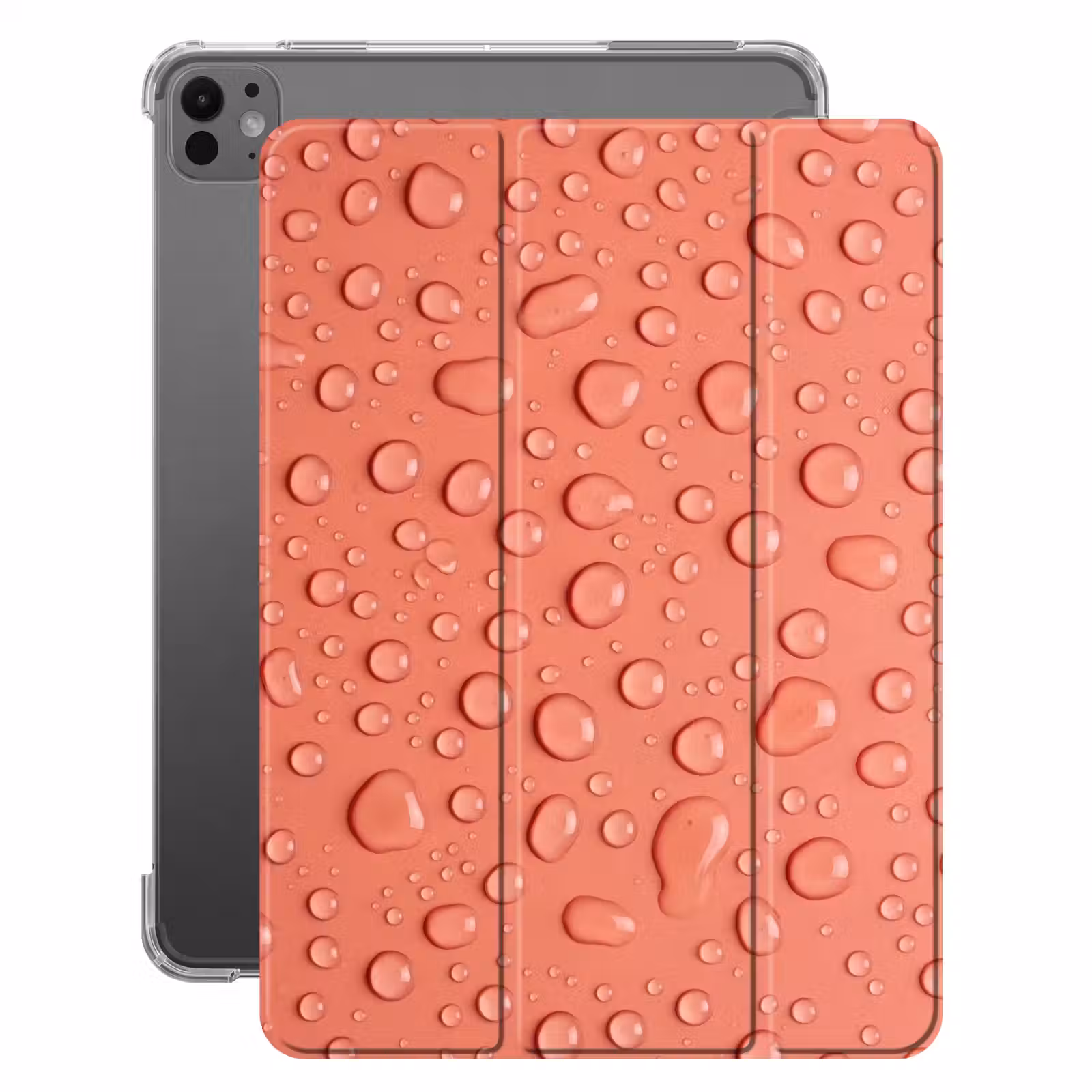 iPad-Hülle - Wasser - Tropfen - Rosa — 1