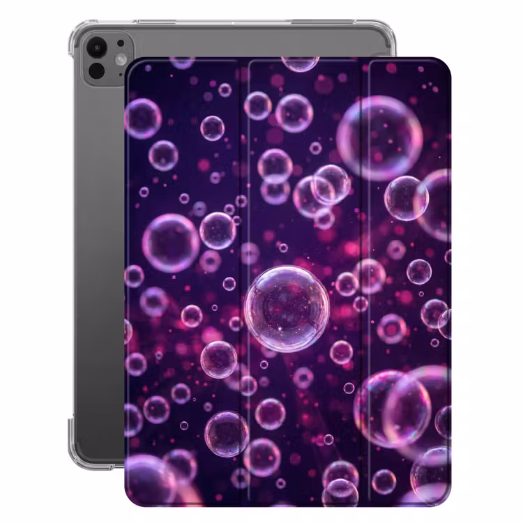 iPad-Hülle - Lila - Blasen - Schaumstoff — 1