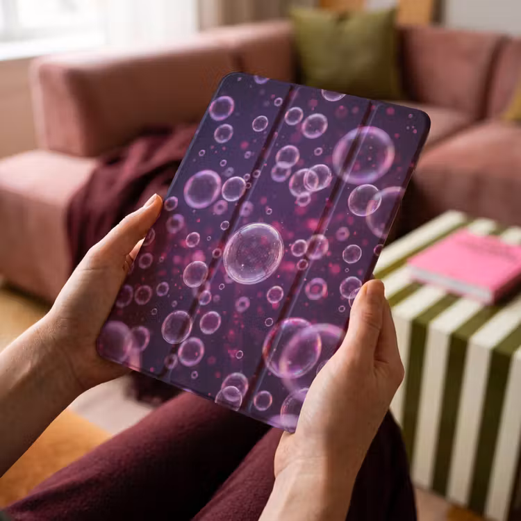 iPad-Hülle - Lila - Blasen - Schaumstoff — 4