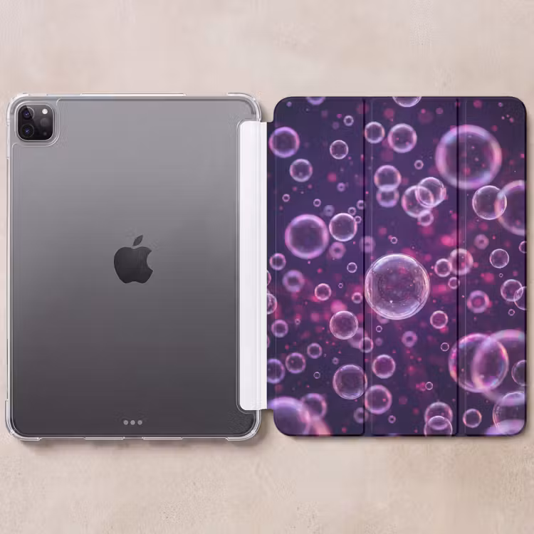 iPad-Hülle - Lila - Blasen - Schaumstoff — 6