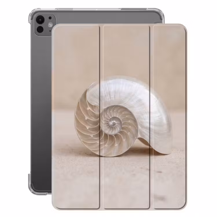 iPad-Hülle - Muschel - Spirale - Beige — 1