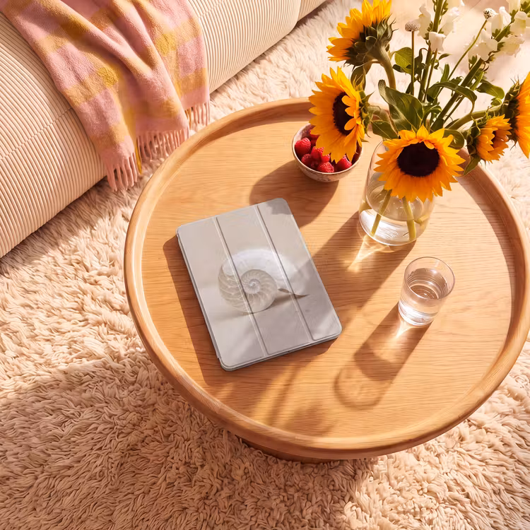 iPad-Hülle - Muschel - Spirale - Beige — 2