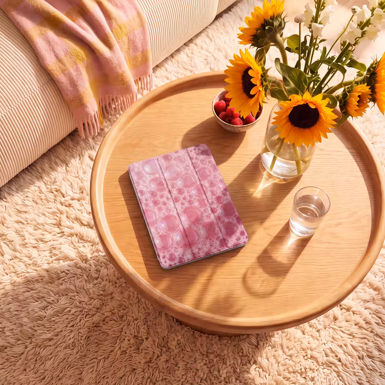 iPad-Hülle - Rosa - Schaum - Seifenblasen — 2