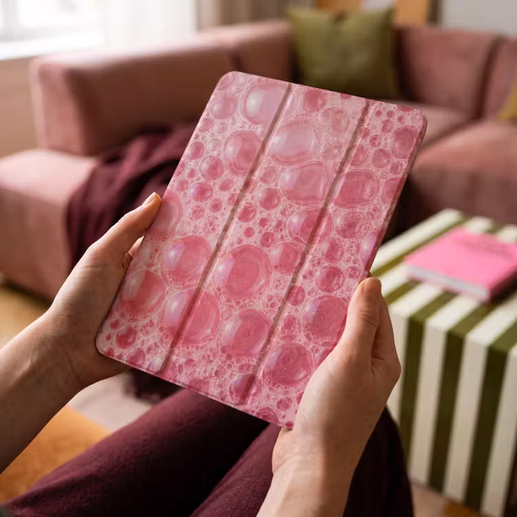 iPad-Hülle - Rosa - Schaum - Seifenblasen — 4