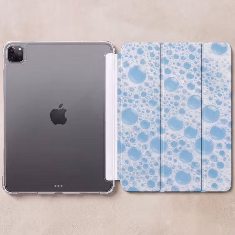 iPad-Hülle - Schaumstoff - Blasen - Blau — 6