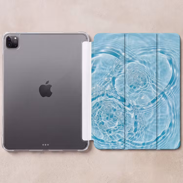 iPad-Hülle - Wasser - Blau - Blasen — 6