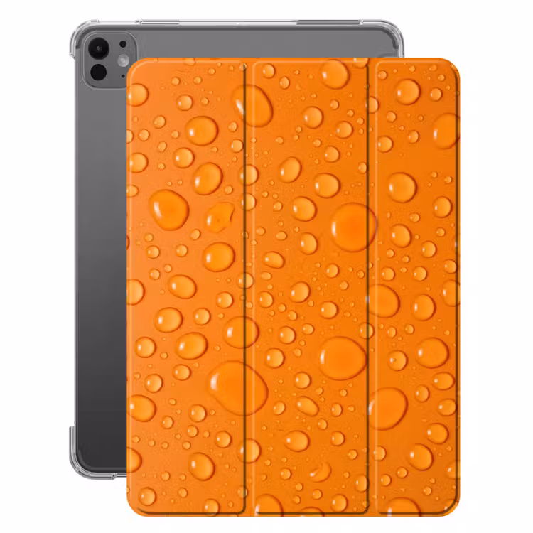 iPad-Hülle - Wasser - Tropfen - Orange — 1