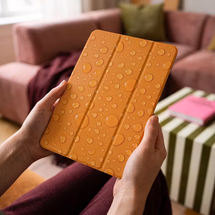 iPad-Hülle - Wasser - Tropfen - Orange — 4