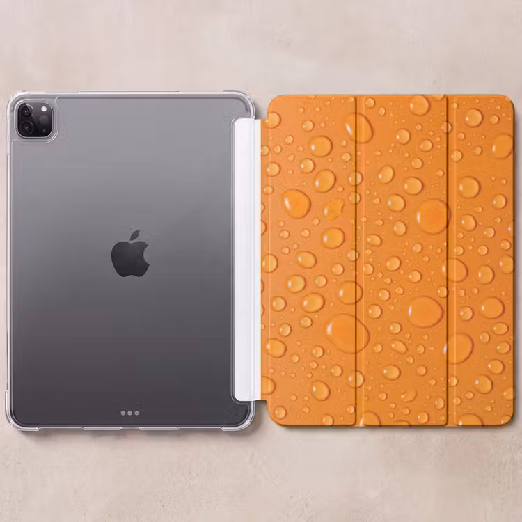 iPad-Hülle - Wasser - Tropfen - Orange — 6