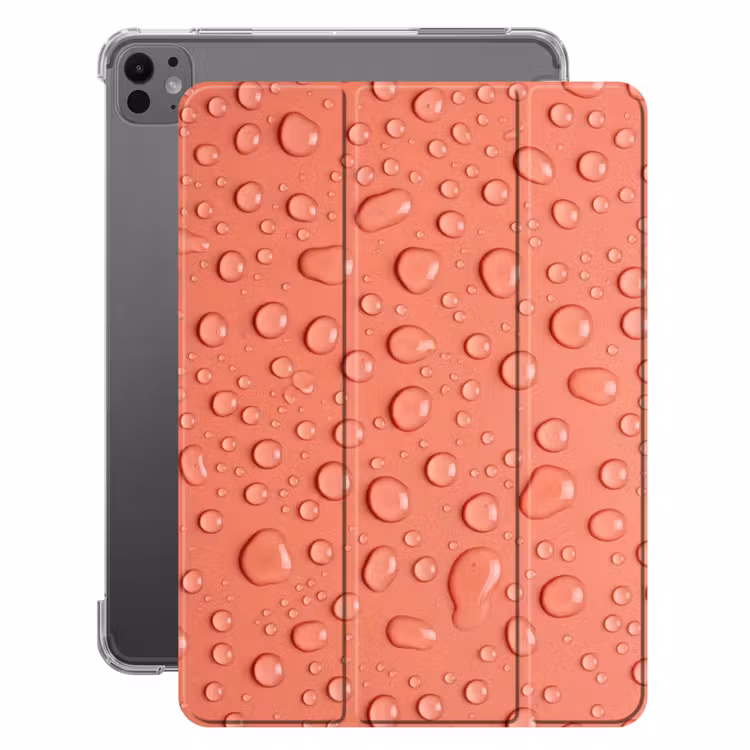 iPad-Hülle - Wasser - Tropfen - Rosa — 1