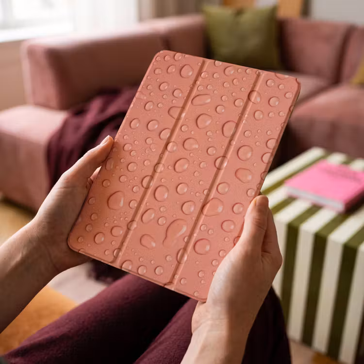 iPad-Hülle - Wasser - Tropfen - Rosa — 4