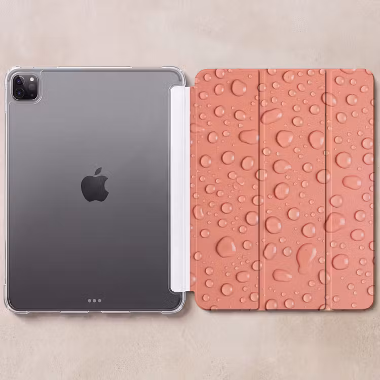 iPad-Hülle - Wasser - Tropfen - Rosa — 6
