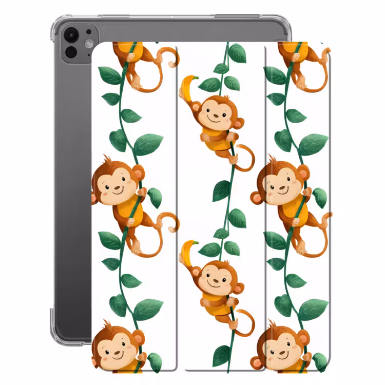 iPad-Hülle - Affen - Lianen - Farbenfroh — 1