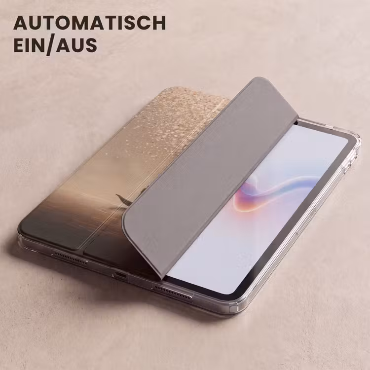 iPad-Hülle - Boot - Blätter - Gold - Wasser — 5