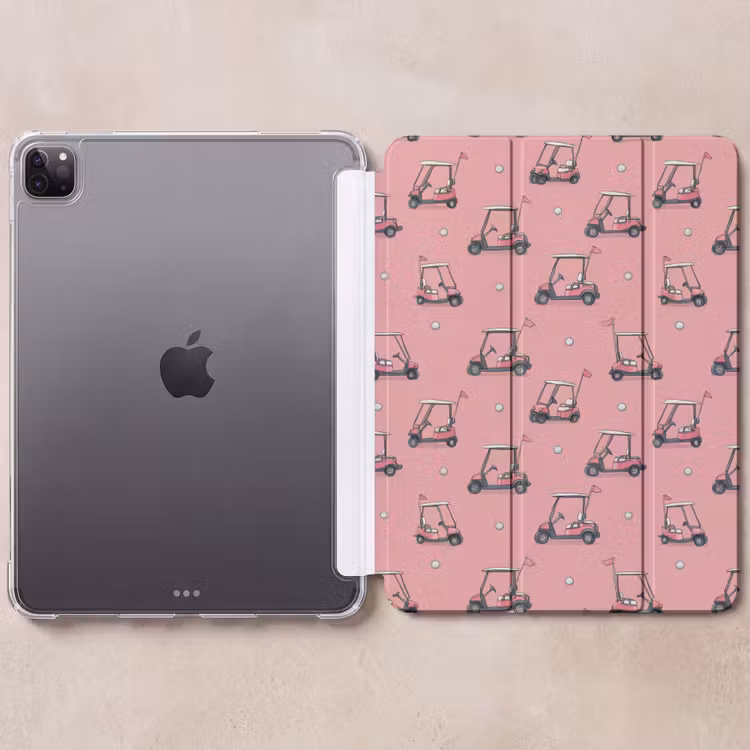iPad-Hülle - Golfwagen - Retro - Rosa — 6