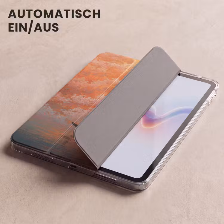 iPad-Hülle - Meer - Boot - Wolken - Orange — 5