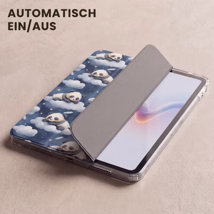 iPad-Hülle - Pandas - Schlafend - Blau — 5
