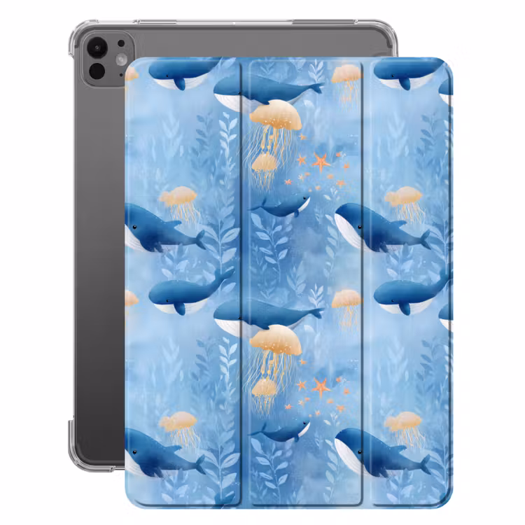 iPad-Hülle - Wale - Ozean - Blau — 1