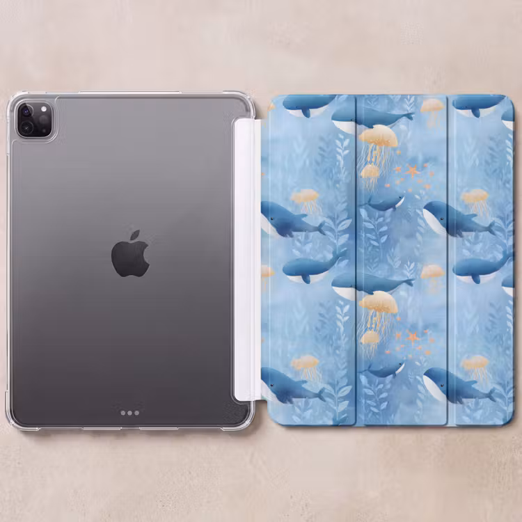 iPad-Hülle - Wale - Ozean - Blau — 6