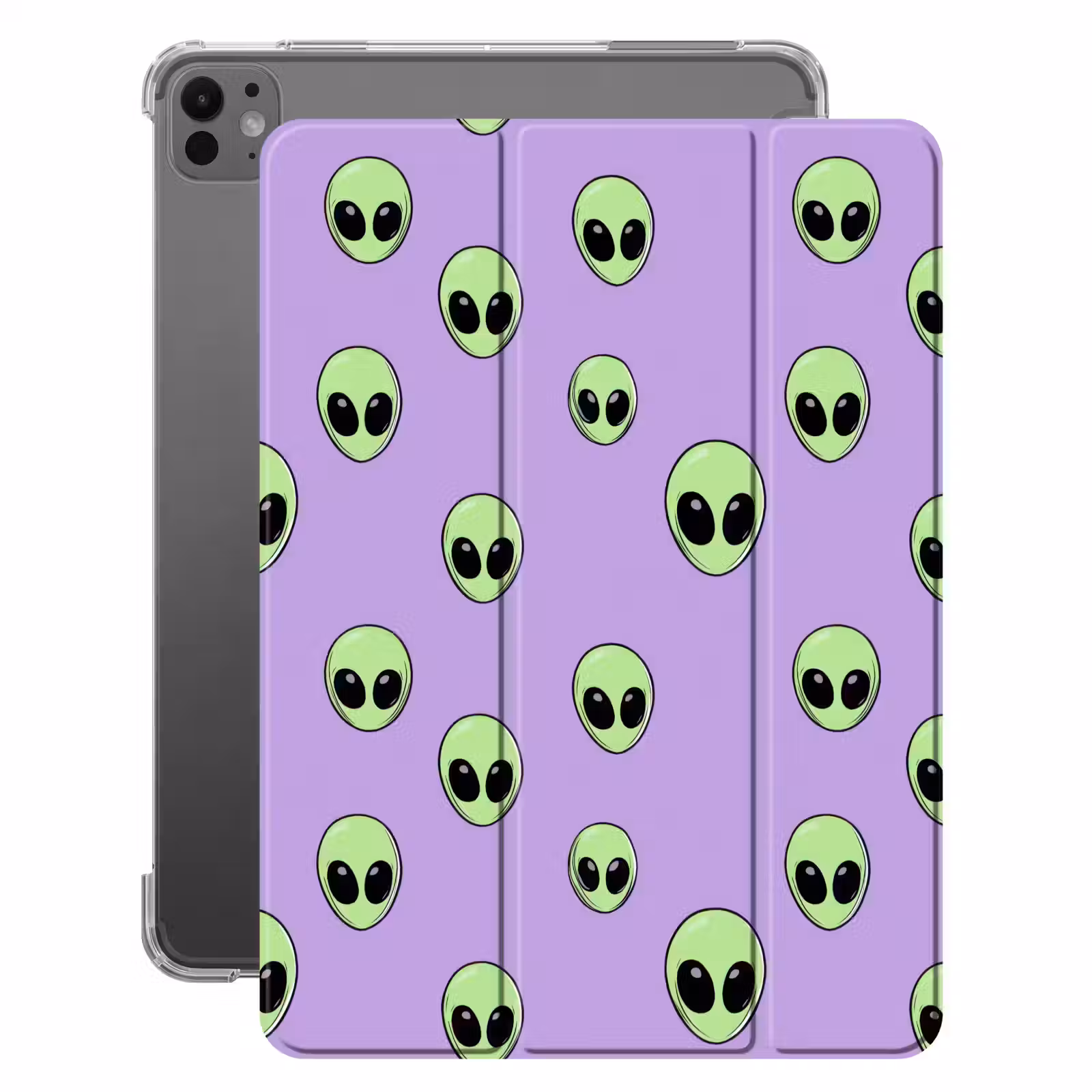 iPad-Hülle - Alien - Retro - Flieder — 1