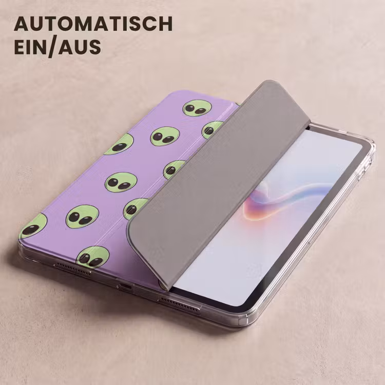 iPad-Hülle - Alien - Retro - Flieder — 5
