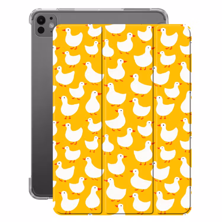 iPad-Hülle - Enten - Muster - Gelb — 1