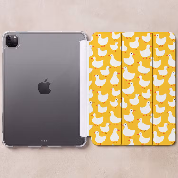 iPad-Hülle - Enten - Muster - Gelb — 6