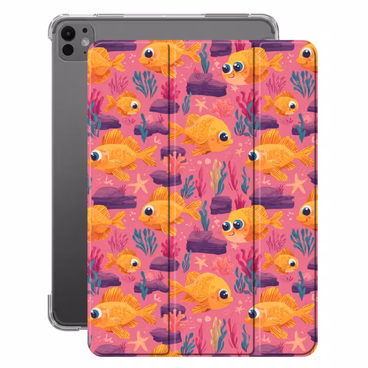 iPad-Hülle - Goldfisch - Koralle - Farbenfroh — 1