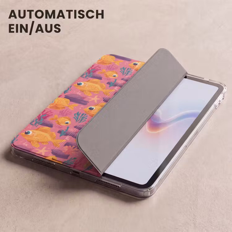 iPad-Hülle - Goldfisch - Koralle - Farbenfroh — 5
