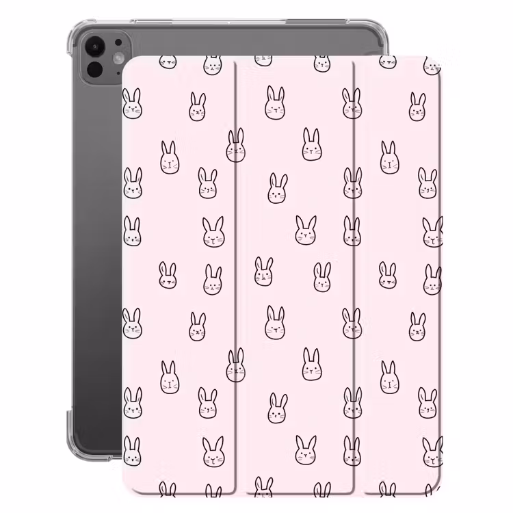 iPad-Hülle - Kaninchen - Minimalistisch - Rosa — 1