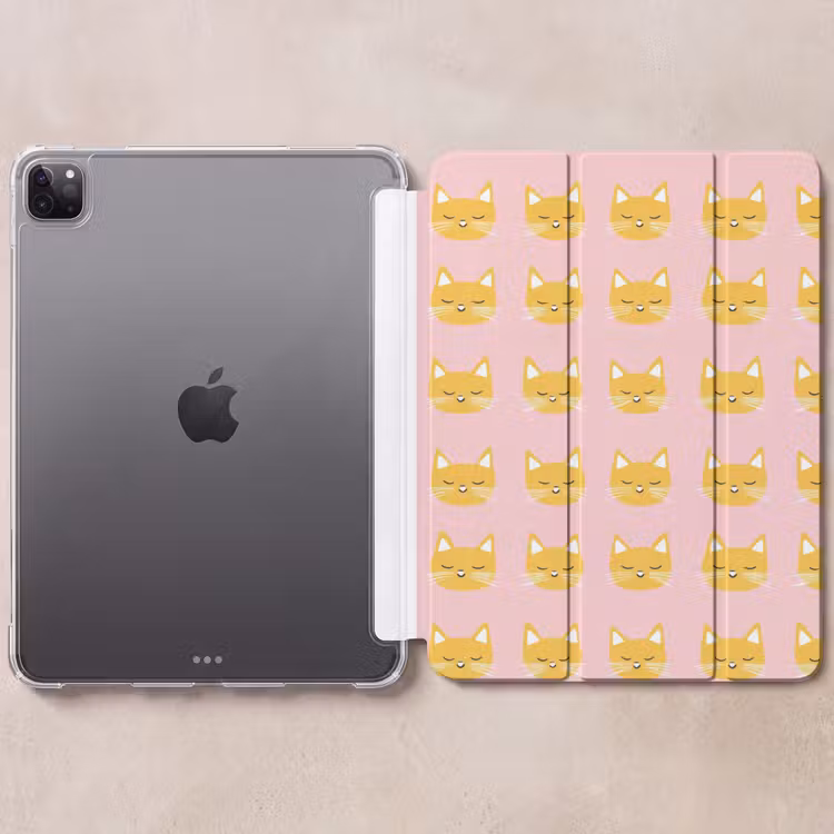 iPad-Hülle - Katzen - Muster - Rosa — 6