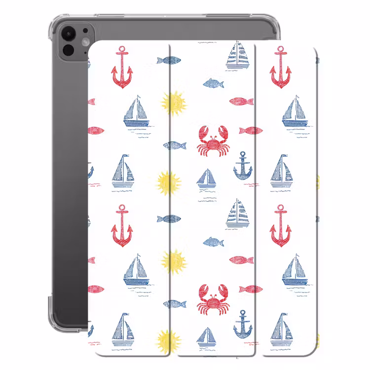 iPad-Hülle - Nautisch - Illustrationen - Farbenfroh — 1