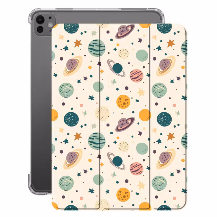 iPad-Hülle - Planeten - Retro - Farbenfroh — 1