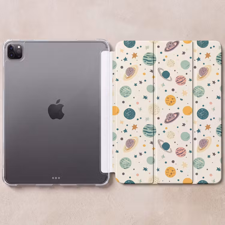iPad-Hülle - Planeten - Retro - Farbenfroh — 6